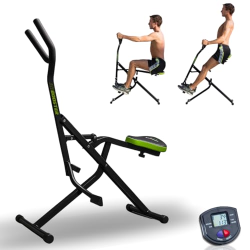 GYMFORM Heimtrainer Ab Booster PLUS Ganzkörper - Trainingsgerät (inkl. Bildschirm, Trainingsanleitung und Diätplan), klappbar, Trainiert: Rücken, Gesäß, Bauchmuskeln, Beine und Arme