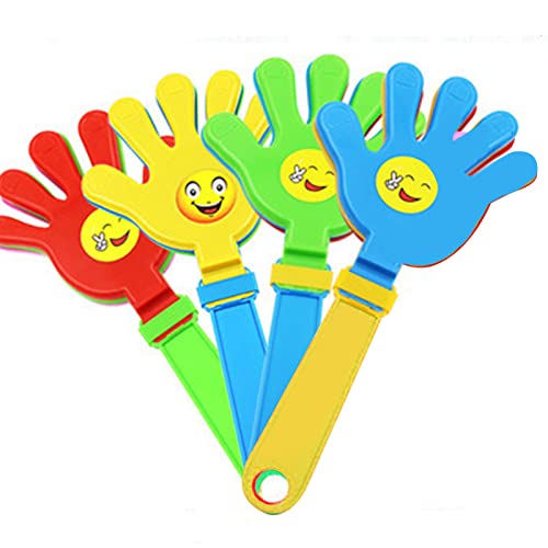 Tokaneit Krachmacher Händeklatschen Spielzeug, Kunststoff Handklöppel, Requisiten für Festliche Atmosphäre, Verschiedene Händeklatschen für Partykonzerte 4 Stück