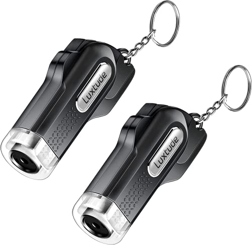 Luxtude Gurtschneider Auto, Mini Notfallhammer Nothammer tüv Geprüft als Schlüsselanhänger, Sicherheitshammer Glasbrecher mit Gurtmesser, Multifunktions-Notfallwerkzeug Rescue Tool 2 Stücke