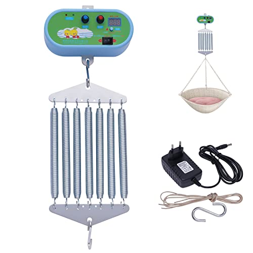 ACROSSPART Federwiege Controller 20kg Motor Schwingfeder mit Timer-Funktion und Einstellbare Musiklautstärke Babyschaukel Elektrisch Automatisch Schwingfeder Federwiege