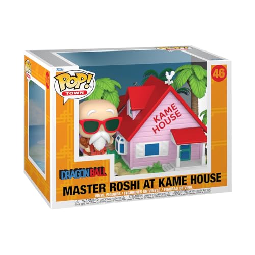 Funko Pop! Town: DB - Kame House mit Master Roshi - Dragon Ball - Vinyl-Sammelfigur - Geschenkidee - Offizielle Handelswaren - Spielzeug Für Kinder und Erwachsene - Anime Fans