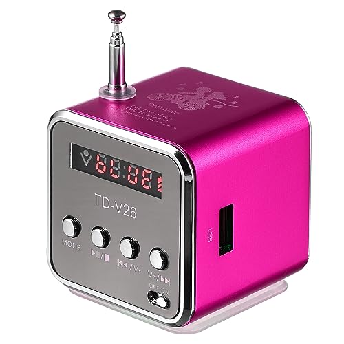 Mini Radio Lautsprecher Neuheit Radios Lautsprecher Für Die Party Duschradio Bequemer LautsprecherMp3-mp4-musikplayer Kleiner Aluminiumlegierung Mädchen USB Laptop