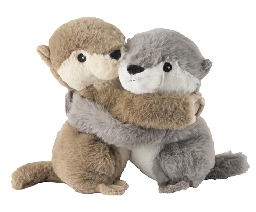 Warmies® Wärmekissen/Stofftier 'Kuschelfreunde Otter 2er Set' Hirse Lavendelfüllung 16cm 500g