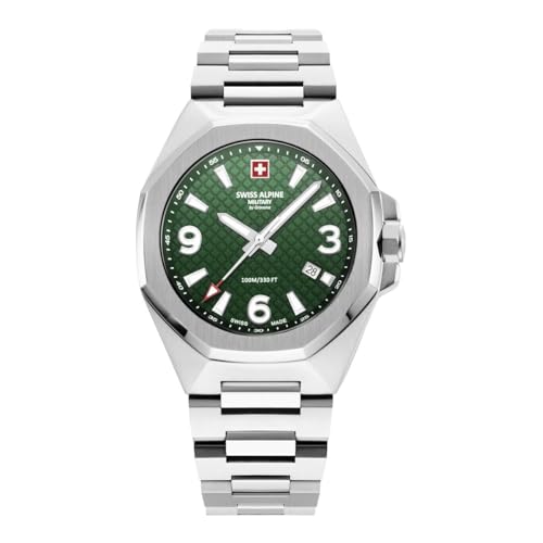 swiss alpine military Herren Uhr Analog Quarz 7005.1134SAM Edelstahl
