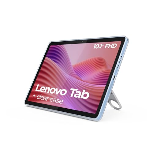 Lenovo Tab Tablet | 10.1' Full HD Display | MediaTek G85 | 4GB RAM | 64GB eMMC | Android 14 | Polar Blue | inkl. Folio Case