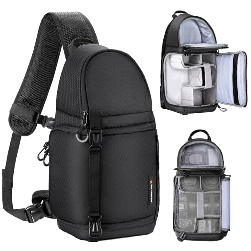 K&F Konzept Kamera Sling Tasche Crossbody Tasche Kamera Schulter DSLR Fall Fotografie Taschen