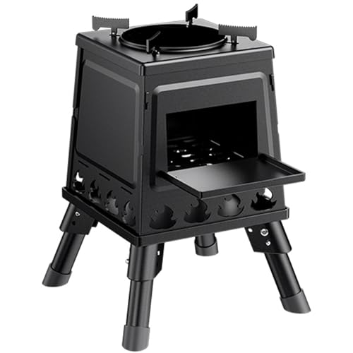 Mini Holzofen Outdoor Zusammenklappbarer Holzofen Tragbar Zeltheizung Geeignet zum Camping, Heizen, Kochen und Kochen von Heißem Wasser
