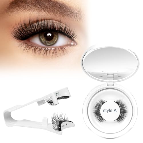 Higu clace Magnetische-Wimpern, Magnet-Wimpern, Magnet-Wimpern-Ohne-Eyeliner, Magnetische-Wimpern-mit-Applikator, Wimpern -Magnetisch Natürlicher Look,Kein Kleber erforderlich Wimpern-Magnetic(A)