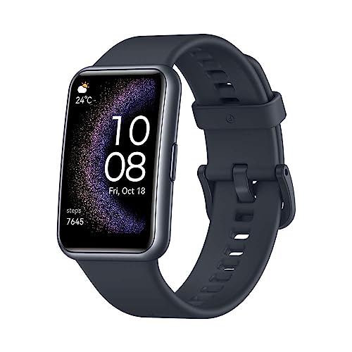 HUAWEI Watch FIT Special Edition, 1,64 Zoll HD-AMOLED-Display, Professionelles Gesundheitsmanagement, Integriertes GPS, Praktischer Assistent im Alltag, Starry Black