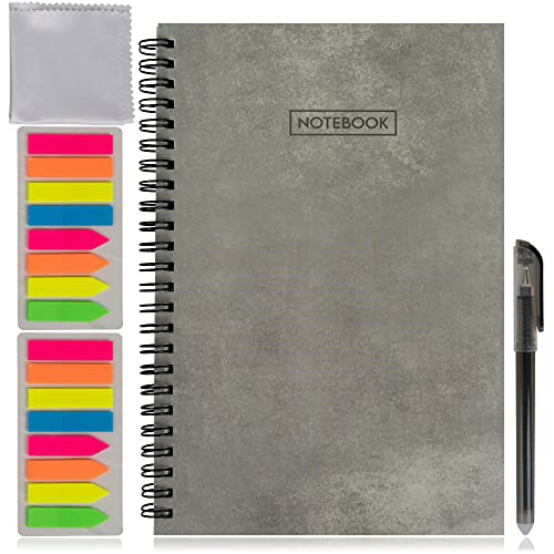 Smartes digitales Notizbuch mit löschbarem Stift, 2 Sets Markern und Mikrofasertuch. Digitaler notizblock. Wiederverwendbares Notizbuch. Elektronisches Taschenkalenderbuch A5