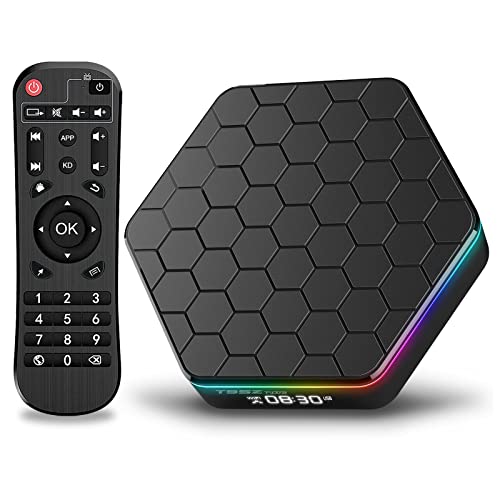 Android TV Box Android 12.0 TV Box 4GB RAM 64GB ROM Allwinner H618 Quad-Core WiFi 6 6K Ultra HD 3D,2.4G/5GHz Dual WiFi Bluetooth 5.0 Ethernet 100M USB 2.0 TV Box Android 2023
