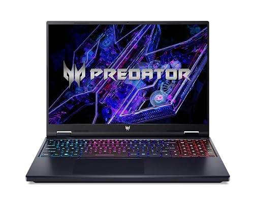 Acer Predator Helios Neo 16 (PHN16-72-93HB) Gaming Laptop | 16' WQXGA IPS 240Hz Display | Intel Core i9-14900HX | 32 GB RAM | 1 TB SSD | NVIDIA GeForce RTX 4070 | Windows 11 | QWERTZ Layout | schwarz