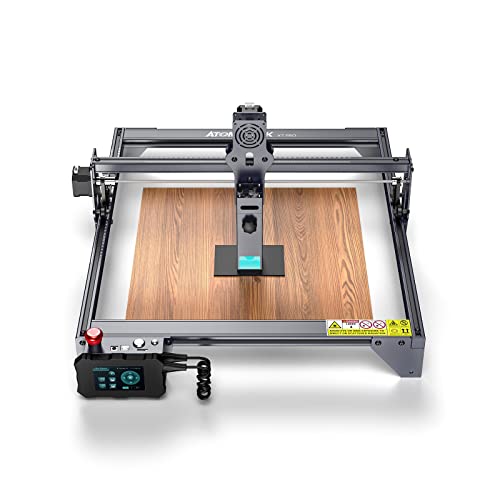 ATOMSTACK X7 Pro 50W Laser Graviermaschine - 10W Ausgangsleistung Dual Laser Schneidemaschine für Holz/Glas/Metall, DIY CNC Cutter und Lasergravierer mit Touchscreen