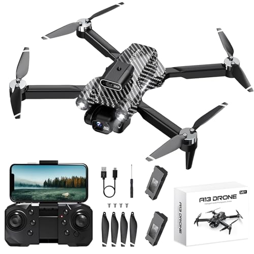 Drohne mit Kamera 4K, Bürstenloser Motor, 360°Flip, Headless Modus, WiFi, 5G Bildübertragung, Faltbar, One Touch Start/Stop mit 2 x 20 Minuten Batterien, Tragetasche,Kinderspielzeug Geschenk Drohne