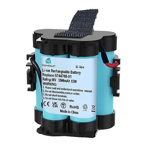 Homesuit 18V 3.5Ah Akku Kompatibel mit Gardena Mähroboter R80Li R75Li R70Li R50Li R45Li R40Li Ersatzakku für Gardena McCulloch ROB R1000 Lithium Batterie für Husqvarna Automatischer Rasenmäher 305 308