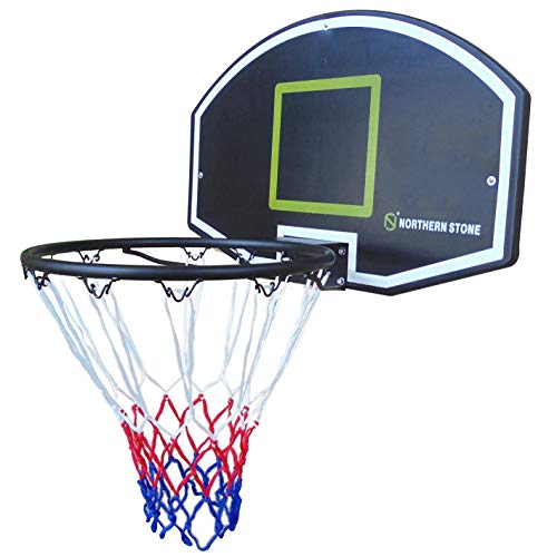 NORTHERN STONE Basketballkorb-Set zur Wandmontage für den Innen- und Außenbereich