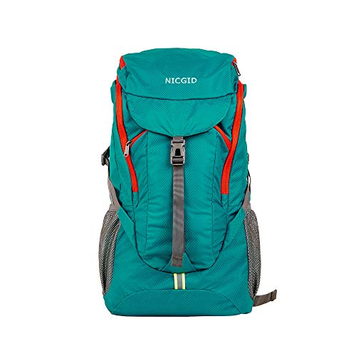 Nicgid 50L leichter Wanderrucksack, faltbar, multifunktionale Reisetasche, wasserabweisend, lässiger Camping-Rucksack für Männer und Frauen, Outdoor-Sport, Berge