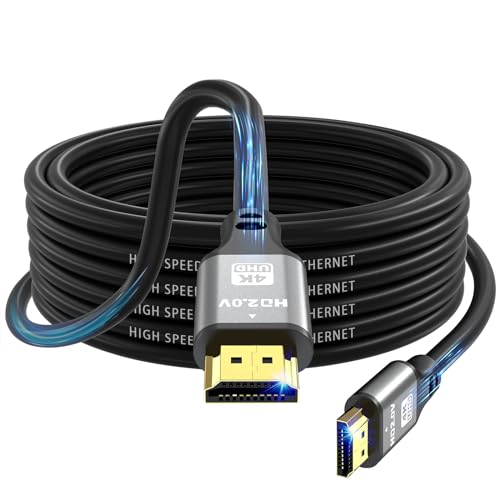 jojobnj 4K HDMI Kabel 5m, High Speed HDMI 2.0 Kabel 4K@60Hz 18Gbps, Ultra HD, Ethernet Audio Return, Video 4K, 1080p, 3D, Arc, HDR Kompatibel mit Xbox, PS5/PS4, HDTV, Laptop ect