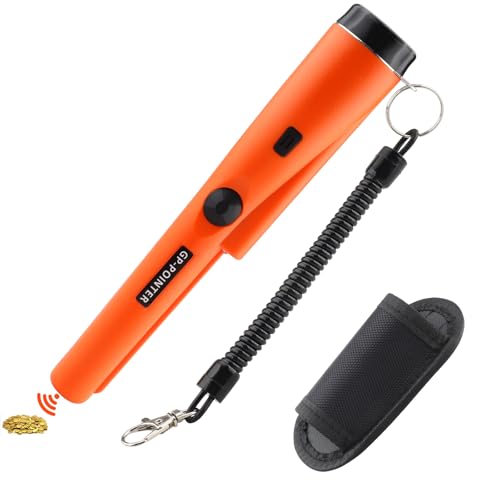 Pinpointer Metalldetektor, 360° Suchen Metallsuchgerät mit LED IP66 Wasserdichter für Metall Goldsuche Schmuck Silber