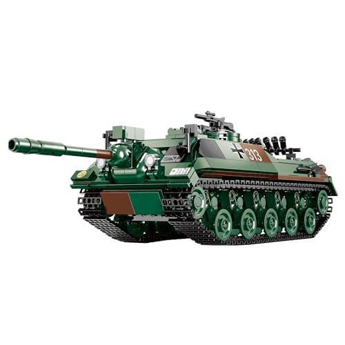 BlueBrixx Pro 104519 – Kanonenjagdpanzer 4-5 (KanJgPZ), Bundeswehr aus Klemmbausteinen mit 763 Bauelementen. Kompatibel mit Anderen Klemmbausteinen. Lieferung in Originalverpackung.