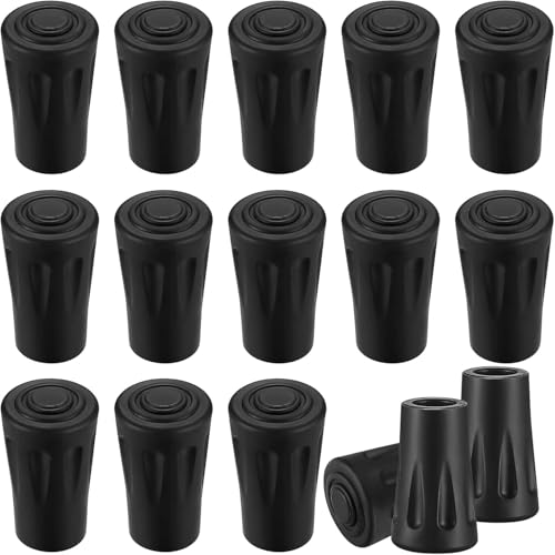 8 STK Nordic Walking Stöcke Gummipuffer, Nordic Walking Pads Gummipuffer für Wanderstöcke Trekkingstöcke Walkingstöcke Asphalt Kies Berge Wandern Gummistopper Aufsätze