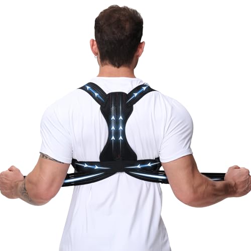 NovoBrace Rücken Geradehalter Haltungskorrektur Rücken Herren,Gerader Rücken Geradehalter,Haltungskorrektur Rücken Damen，RückenstüTze - RüCkenstabilisator,Posture Corrector Men，Eisenhaltig