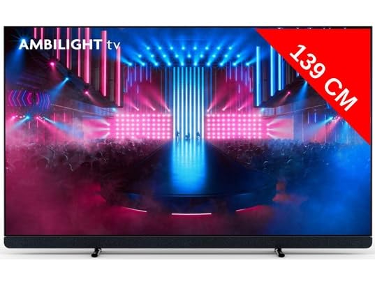 55OLED909/ 12 (139 cm (55 Zoll), anthrazit, UltraHD/ 4K, HDR, Dolby Atmos, Ambilight (4-seitig), 120Hz Panel)