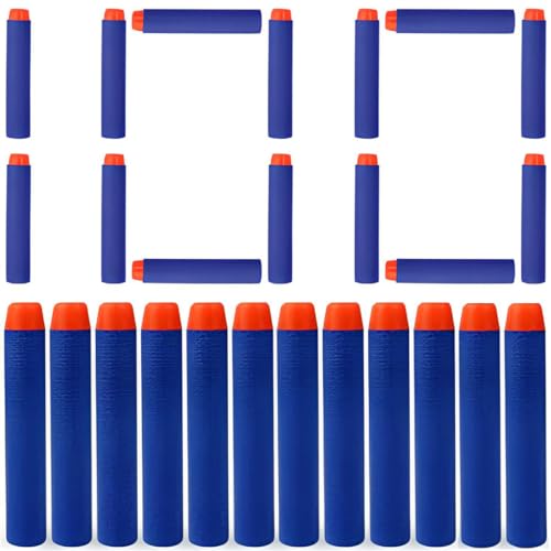 100 Pfeile für Nerf Elite Elite Blasters 7,2cm für Refill Spielzeugpistole Bullets Refill Darts Foam Geeignet für Nerf N-Strike Nachfüllpack für Kinder Draußen und Familie Munition Blau