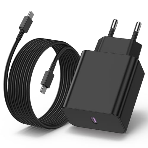 45W USB C Schnellladegerät für Samsung mit Ladekabel Samsung Schnellladekabel 2M,Handyladekabel Schnell Typ C mit Netzteil für Samsung Galaxy S24 Ultra/S24/S23Ultra/S23/S22/S21/S20/A54/A53/Note 20/10