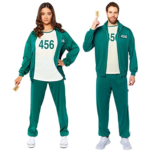 (PKT) (9915284) Adult Mens Squid Game Player 456 Costume (Medium)