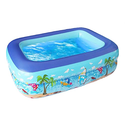 Aufblasbarer Pool, Aufblasbares Planschbecken, Kinderpool,Kinder Planschbecken,Schwimmbecken,Aufblasbare Pool,Aufblasbarer Kinderpool,Babypool,3 Rollen 120 x 90 cm Höhe 35 cm