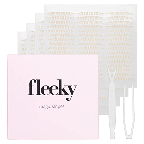 fleeky Schlupflider Stripes Magic - unsichtbare Augenlider Stripes zum Schlupflider-Lifting ganz ohne OP, eyelid tape, Doppel-Schluplid Aufkleber zu Kaschierung (M)