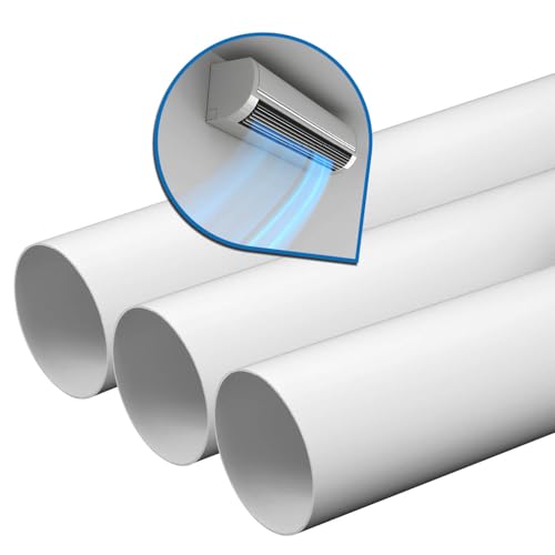 kör4u Lüftungsrohr, weiß, Ø 150 mm, Länge 50 cm, PVC Lüftungskanal für optimale Luftzirkulation