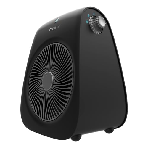 Cecotec Elektroheizung Schwarz ReadyWarm Force. Heizlüfter 2000W, einstellbarer Thermostat, 2 Leistungsstufen und 3 Betriebsmodi, Abdeckungsbereich bis zu 20m².