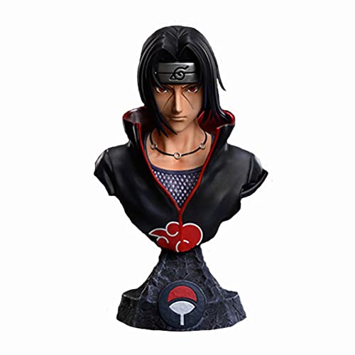 Jiumaocleu Anime Bust Resin Modell Uchiha Itachi 1/10 Harz Figur Statue Büste Modell, Handmade Collectible Desktop Display Auto Dekoration