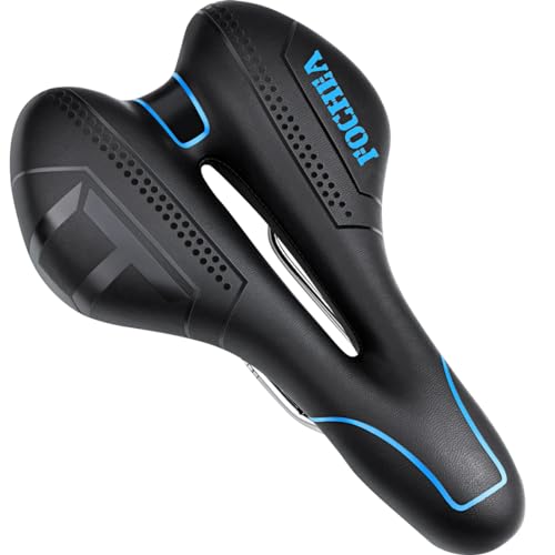 Fahrradsattel Herren Bequem, Fahrrad Sattel Gel MTB Sattel für Damen & Herren, Hohl Fahrradsättel Rennrad Sattel Mountainbike Zubehör