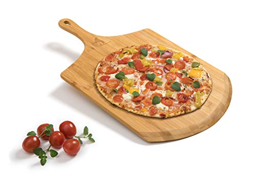 Hero24 Flammkuchenbrett Pizzaheber -schieber Pizzaschaufel Bambusbrett Schneidbrett Flammkuchen Bratschaufel