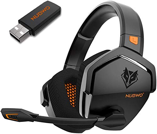 NUBWO G06 Wireless Gaming Headset für PS5, PS4, PC, Rauschunterdrückung über Ohr-Gaming-Kopfhörer mit Mikrofon, 17+ Stündige Wireless-Nutzung