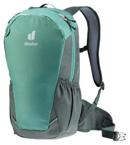 deuter Velo 12 Fahrradrucksack, kompakter und leichter Bike-Rucksack, Grün (seagreen-ivy), 12 L Volumen, Unisex