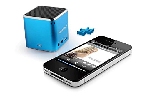 MusicMan mini Wireless Soundstation BT-X2 (MP3 Player, Bluetooth) blau