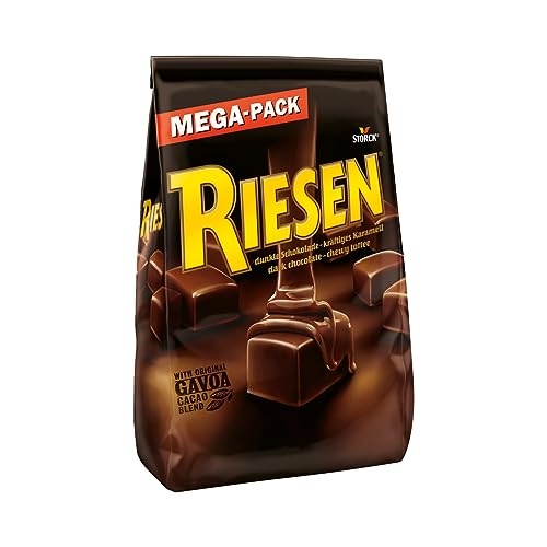 RIESEN – 1 x 900g MEGA-PACK – Bonbons mit Schokokaramell in kräftiger, dunkler Schokolade