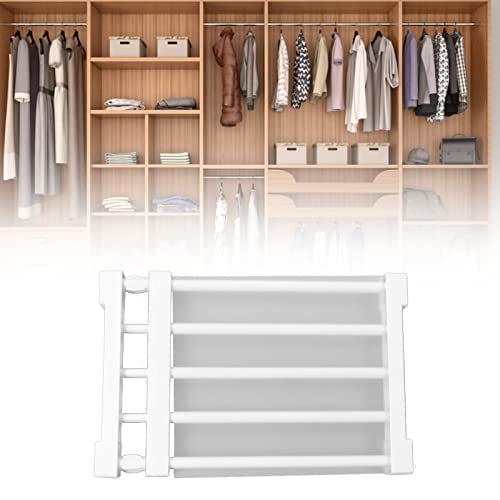 Topyond Schrank-Spannregal, Erweiterbares Lagerregal, Nagelfrei, Schrank-Organizer, Trennwand, Trennregale Für Kleiderschrank, Schrank, Küche, Badezimmer(38-55cm)