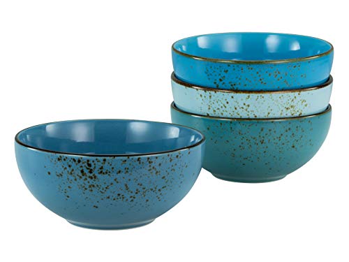 CreaTable, 23431, Serie Nature Collection Aqua - Buddhabowl, 4-teiliges Geschirrset, Bowl-Set aus Steinzeug, spülmaschinen- und mikrowellengeeignet, Qualitätsproduktion