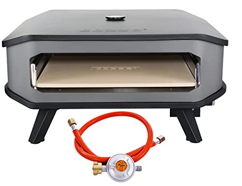 Cozze® 17' Gas-Pizzaofen mit Thermometer, Pizzastein, Regler und Schlauch 8,0 kW 50 mbar