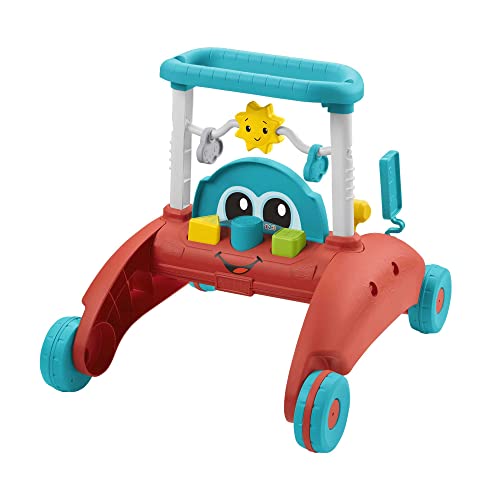 Fisher-Price - 2-Seiten Auto-Lauflernwagen, mitwachsendes interaktives Spiel-Center mit über 50 Liedern,Deutsche Edition, Babyspielzeug für Kinder ab 6 Monaten, HJP50