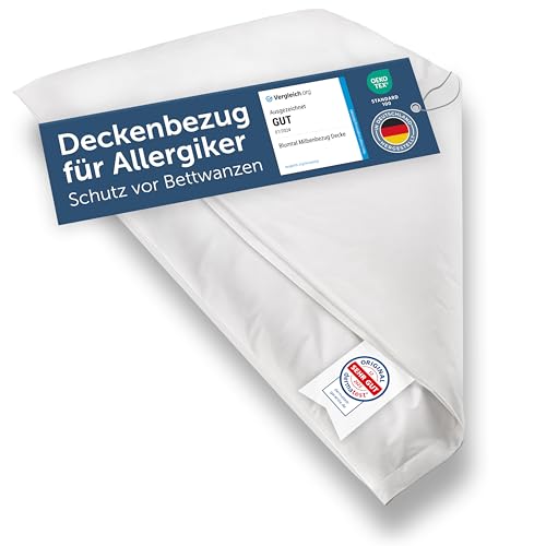 Blumtal® Milbenbezug Decke 135x200 cm - OEKO-TEX Zertifizierte Allergiker Bettwäsche - Encasing für Decken - Hausstaubmilben Schutz