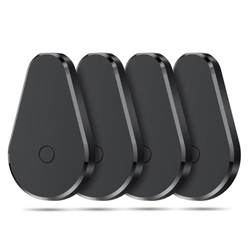 Hoxe Air Tag Smart Tracker, Schlüsselfinder KeyFinder, kompatibel mit Apple Wo ist, Bluetooth Smart Tag für Schlüssel/Koffer/Gepäck, lauter Piepton, Austauschbare Batterie, 4er-Pack (nur iOS)
