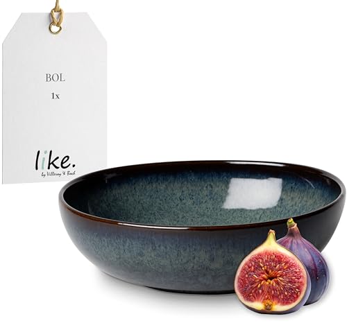 like. by Villeroy & Boch – Lave Gris Bol Schale 600 ml grau, Spülmaschinenfest, Mikrowellensicher, Müslischale, Schüssel, Müslischüssel, Suppenschüssel, Salatschüssel, Breakfast Bowl, Steingut