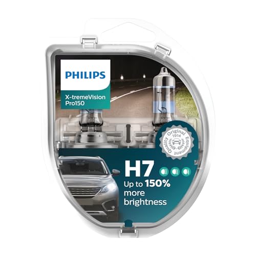Philips Automotive 12972XVPS2 Halogen Leuchtmittel X-tremeVision H7 55 W 12 V, STD, Twin box