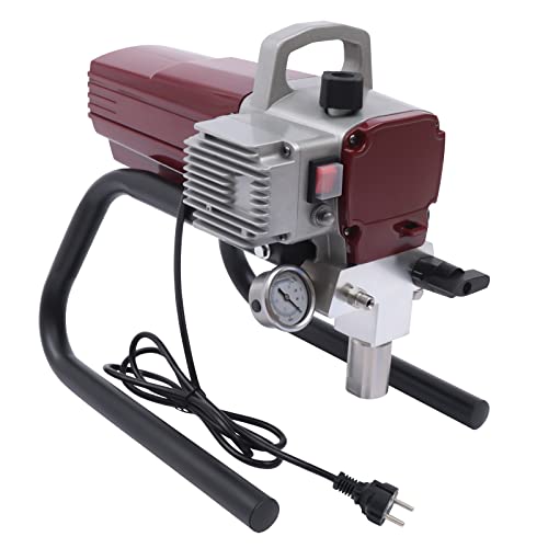 Airless Farbsprühgerät Farbsprühsystem 1800W Airless Spritzlackiermaschine Airless Paint Sprayer Lackiergerät Spritzgerät für Wandfarbe Lack Lasur mit Sprühdüse, Spritzschlauch & Verlängerungsstange